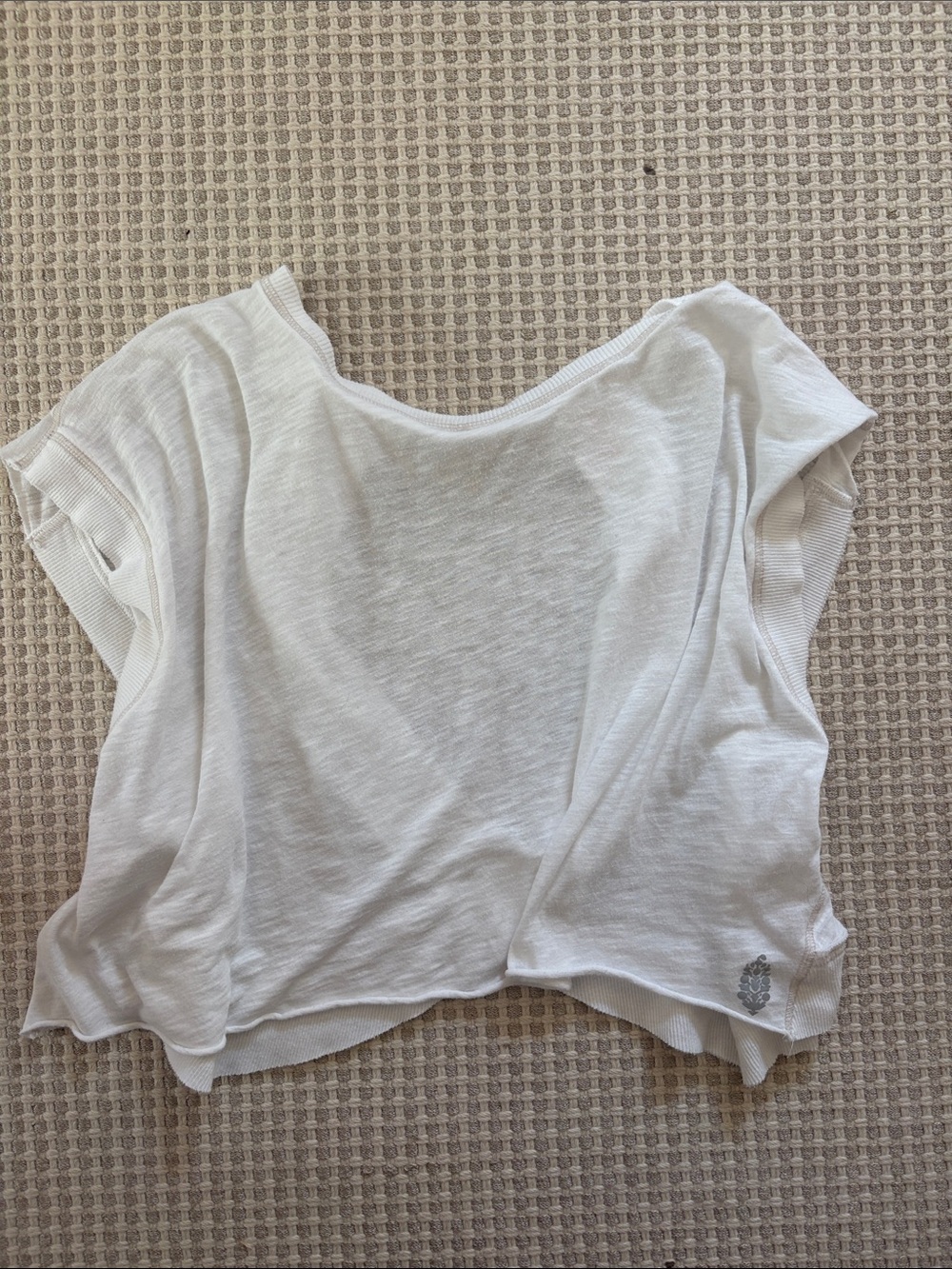 FP Movement by Free People White Lightweight Cropped Tee